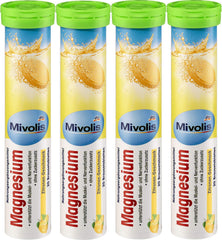 Mivolis Magnesium effervescent tablets lemon flavour packaging