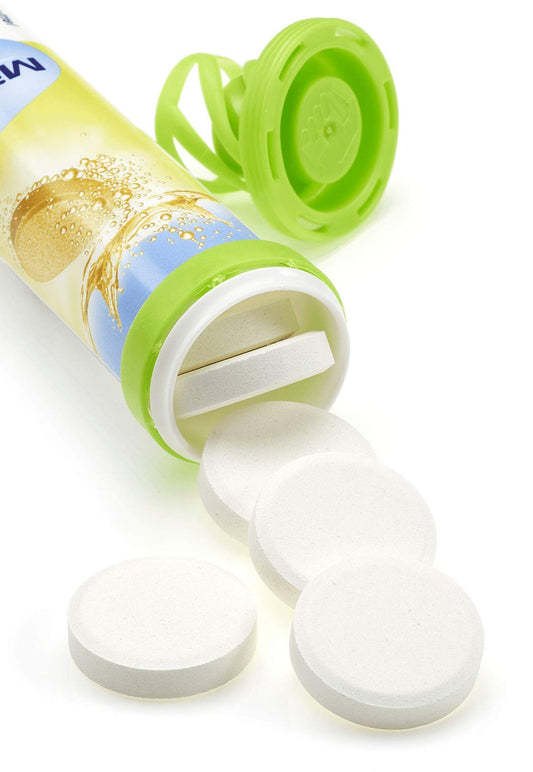 Box of Mivolis Magnesium effervescent tablets lemon flavour