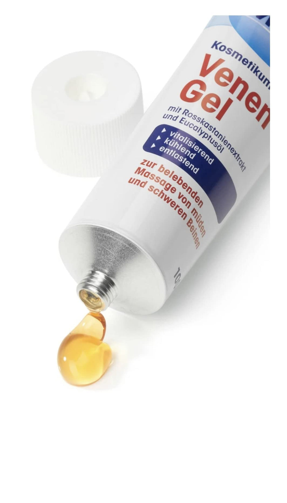 Vitalizing massage action of Mivolis Vein Gel on tired legs