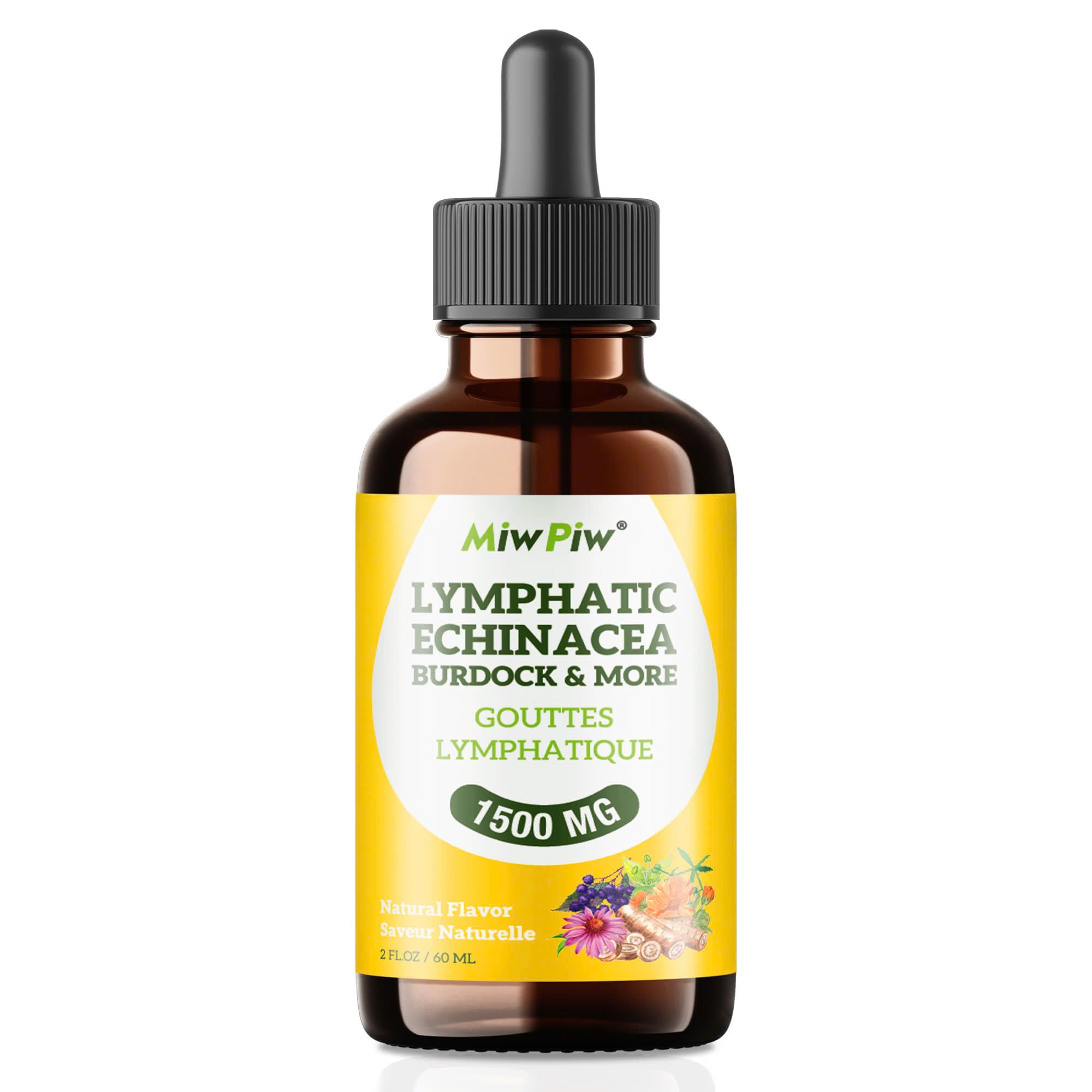 Herbs included in Miw Piw Lymphatic Drops: Echinacea, Elderberry, Red Clover, Calendula, Burdock, Cleaver, Astragalus & Licorice