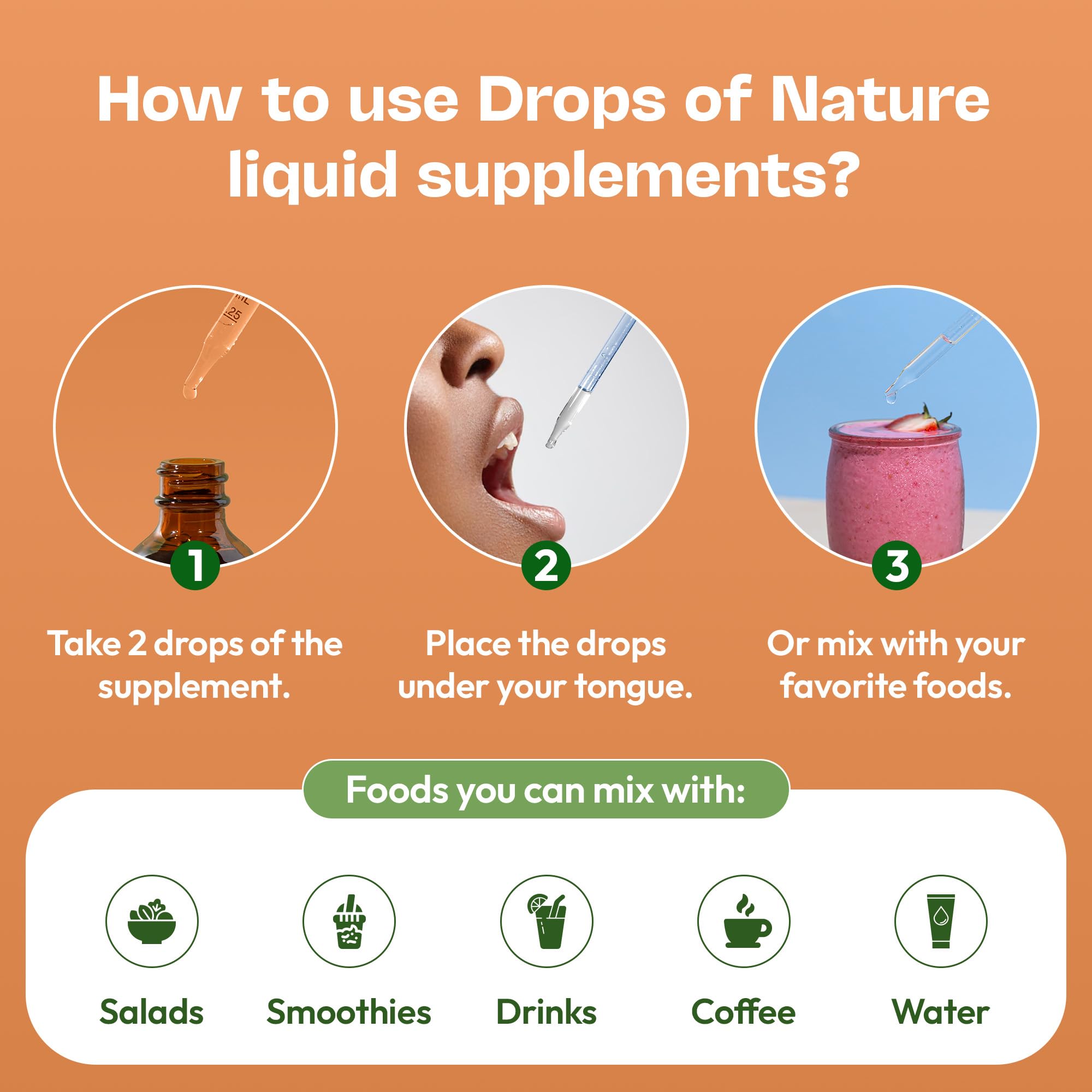 Product being mixed into a beverage for easy consumption