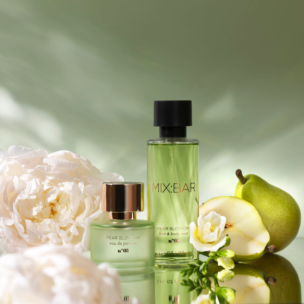 MIX:BAR Pear Blossom 5oz packaging ideal for travel and gifting.