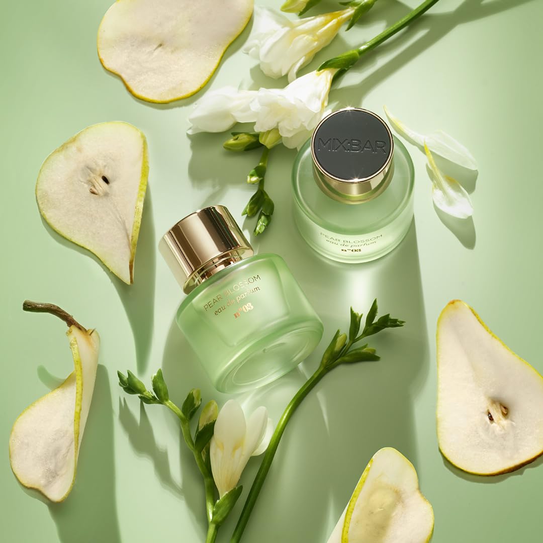 MIX:BAR Pear Blossom scent spray versatile for layering and on-the-go use.