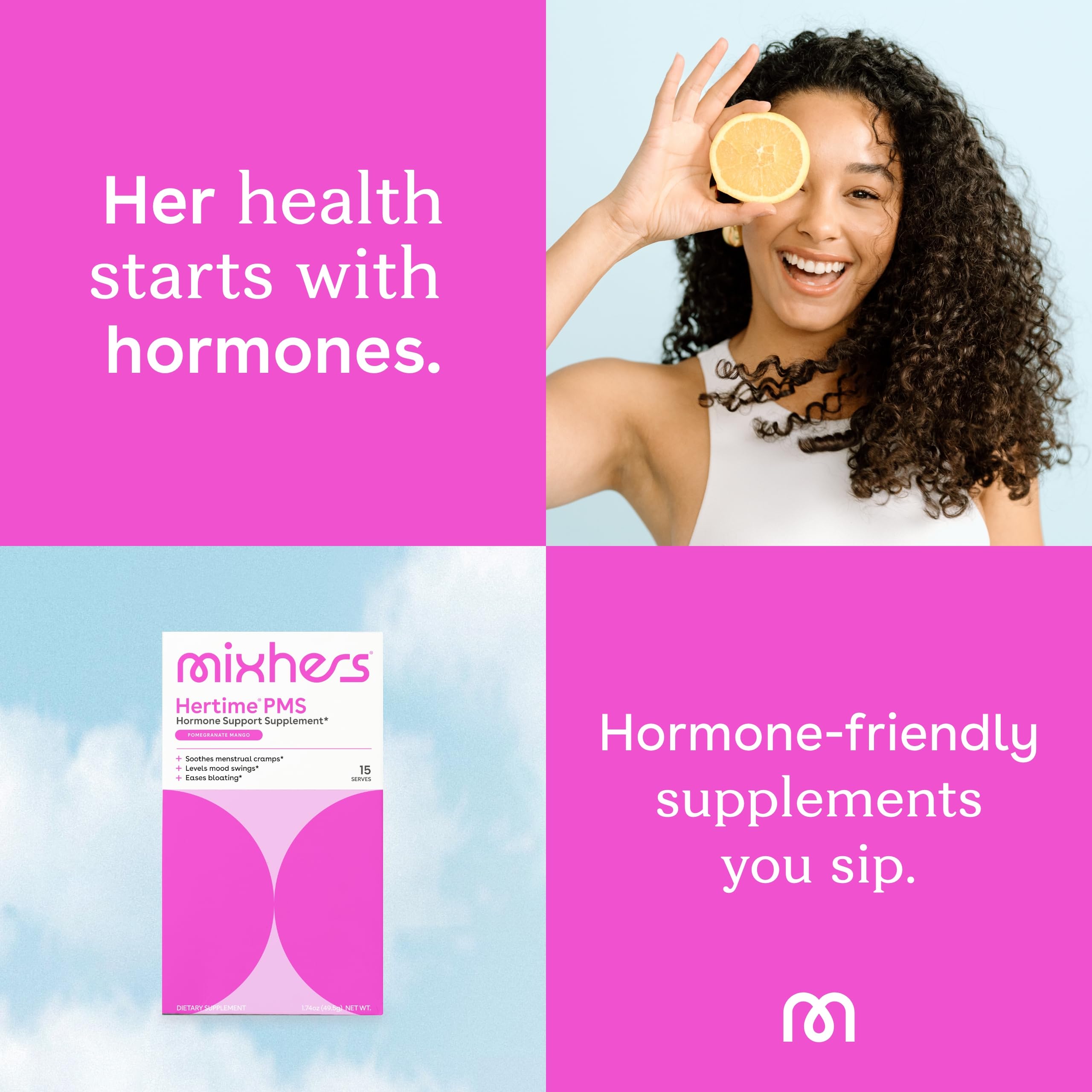 Benefits of MIXHERS Hertime PMS for hormonal health and menstrual support