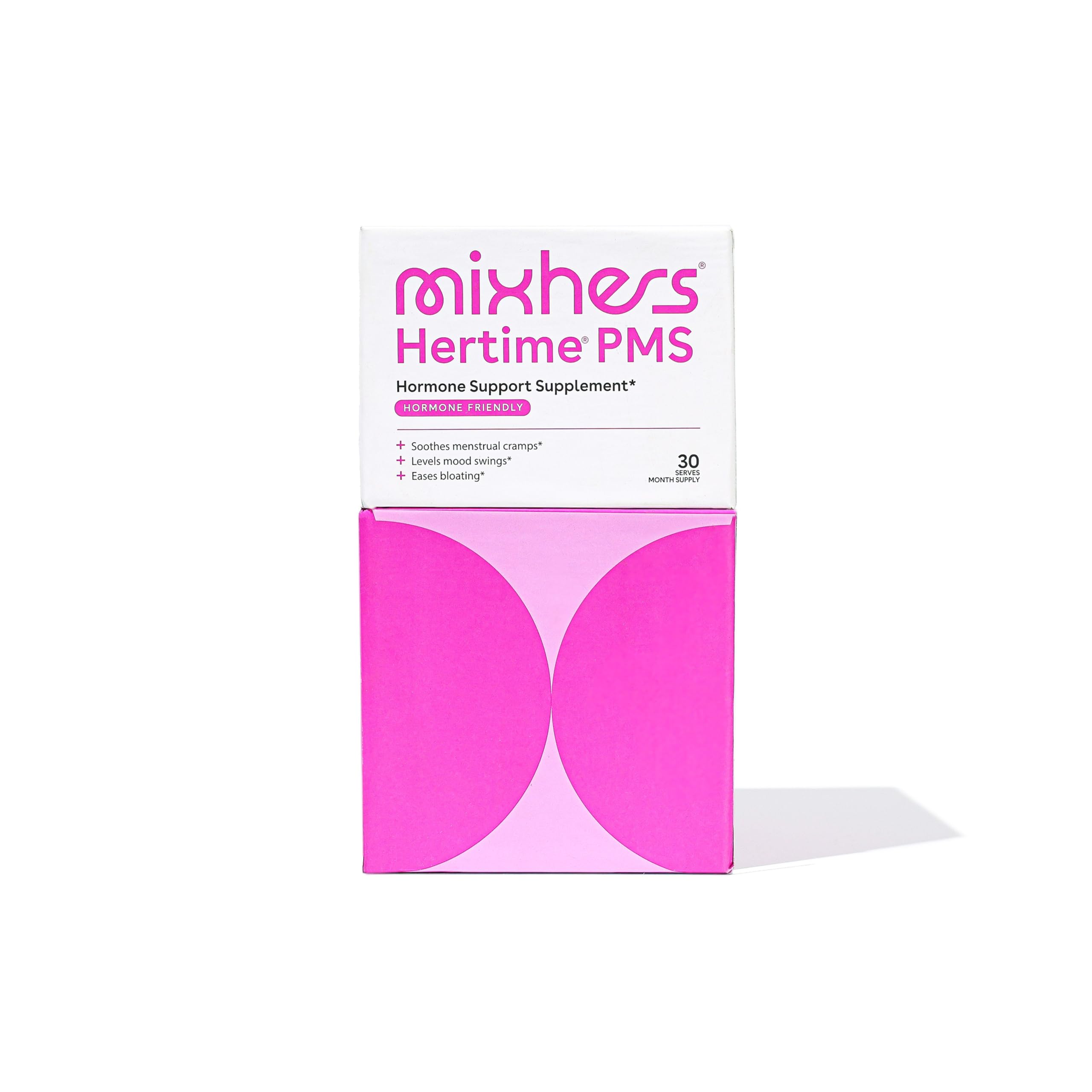 Back view of MIXHERS Hertime PMS Raspberry Lemonade sachets