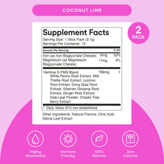 Graphic illustrating hormonal health benefits of Hertime