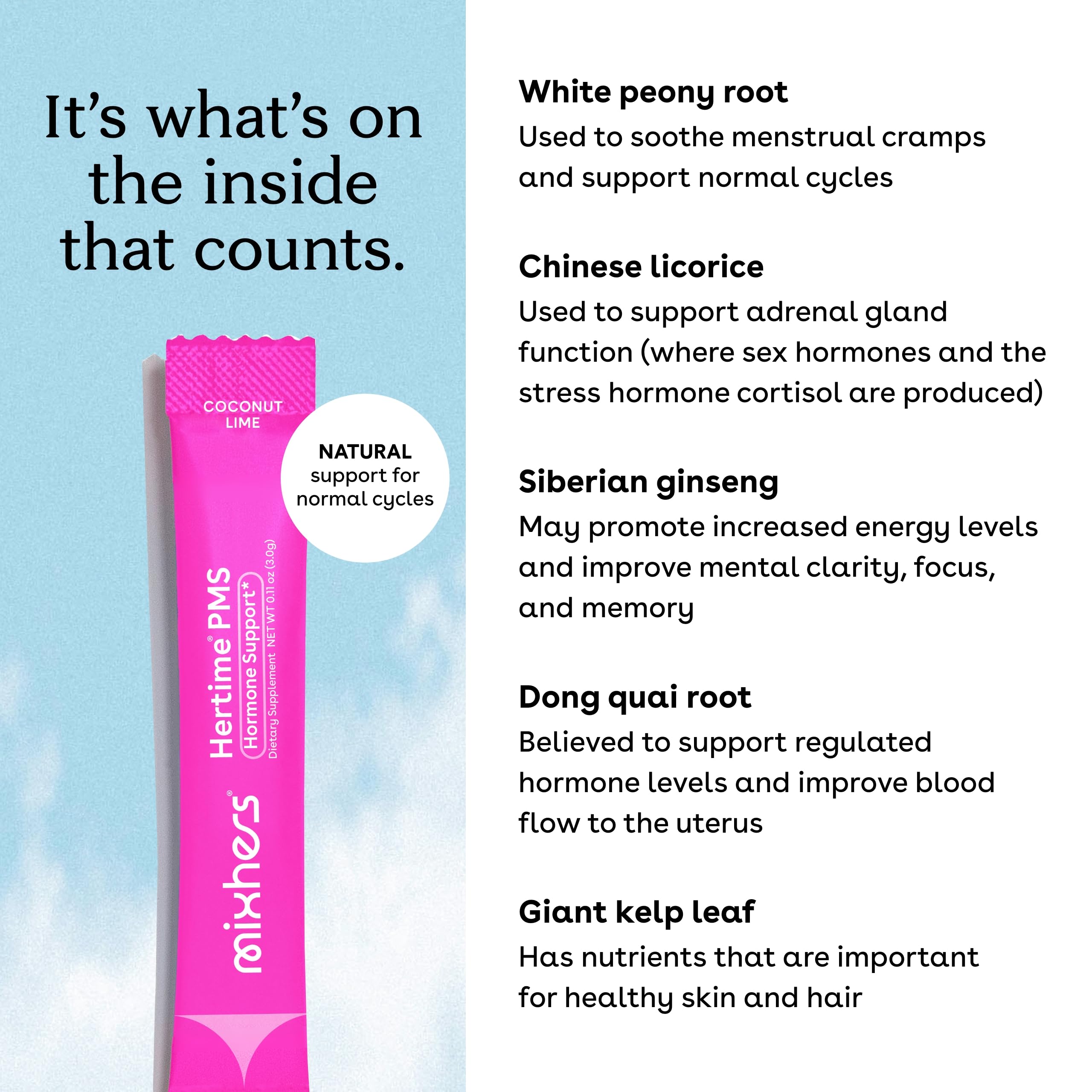 Zero sugar label on Hertime packaging