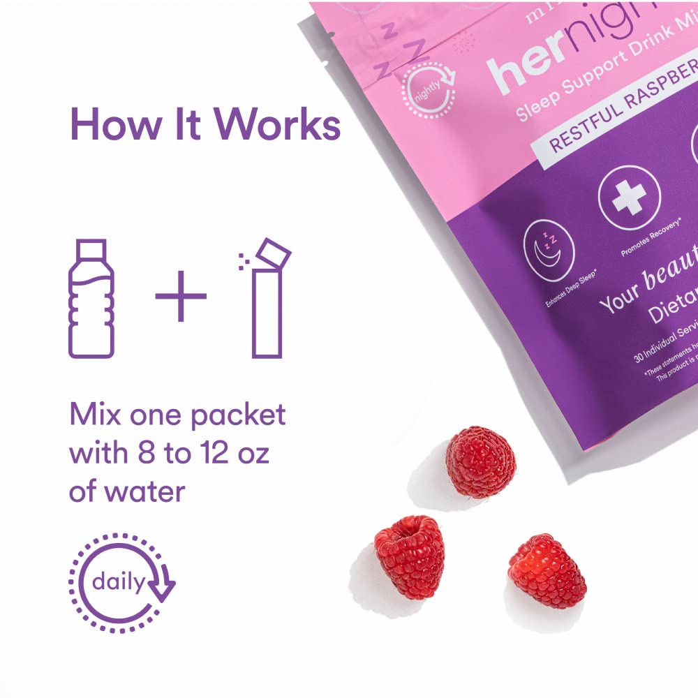 Prepared MIXHERS Sleep Support drink in a glass