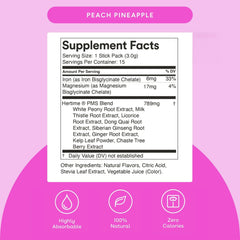 Hertime PMS+ Peach Pineapple packaging scene