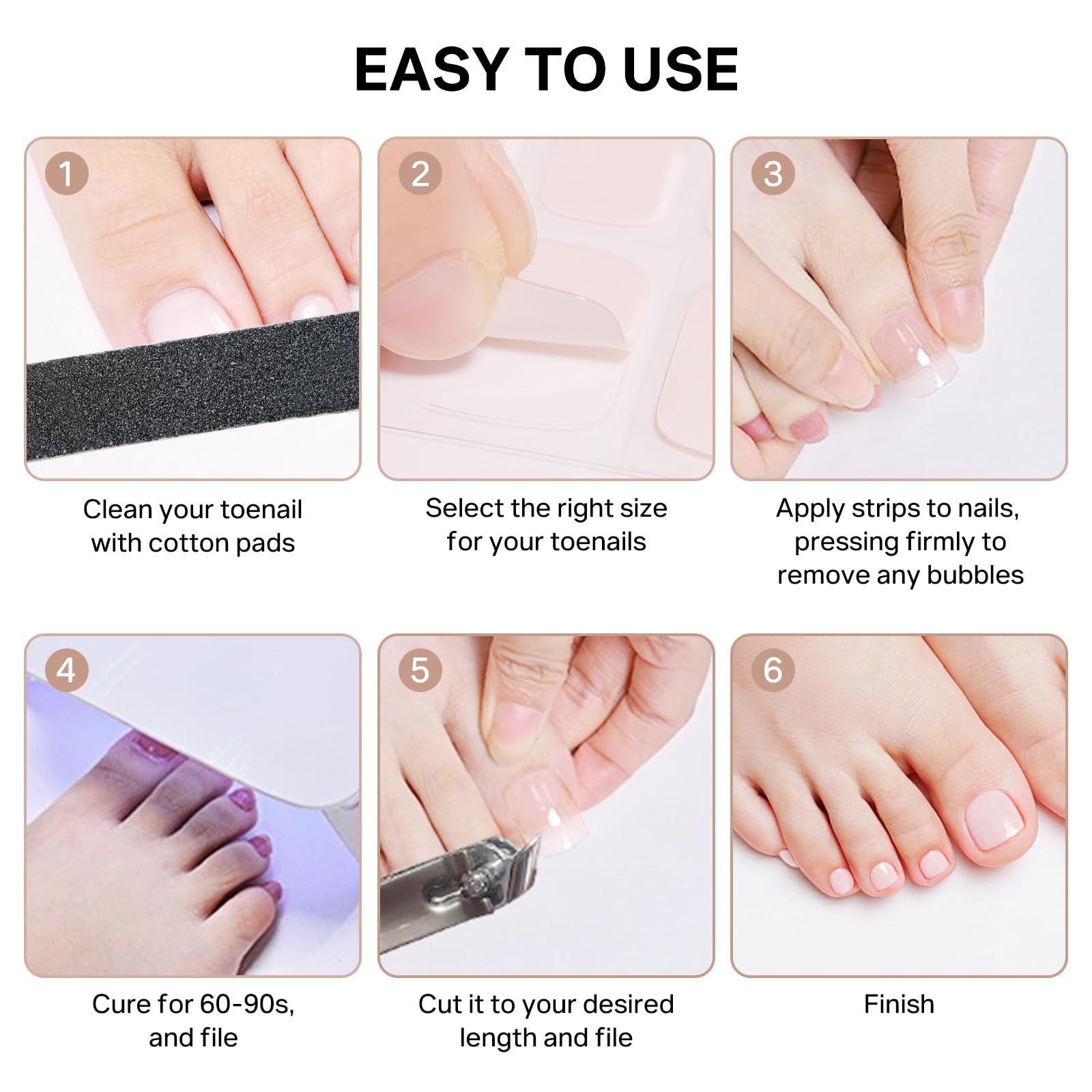 MIZHSE fit for all toe nail shapes for comfortable wear.