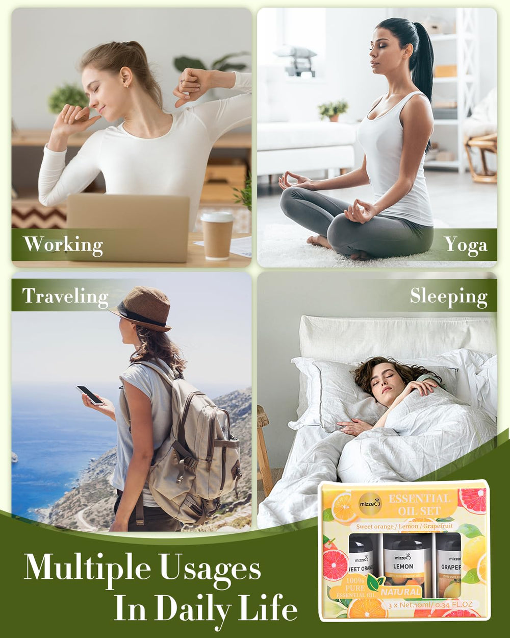 MIZZEO Gift box featuring the essential oil set for thoughtful gifts