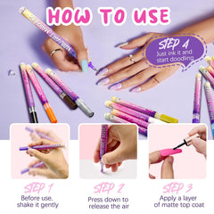 MKNZOME cap-secured design keeps ink fresh and hygienic.