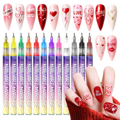 MKNZOME nail art pen tilt-tip for precise detailing on nails.