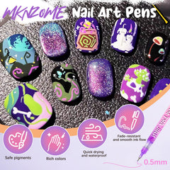 MKNZOME vibrant color set delivers bold pigment for nails.