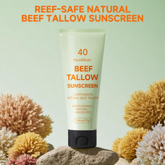 Mkzea Tallow Sunscreen demonstrating invisible finish on skin
