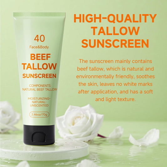 Mkzea Tallow Sunscreen travel tube for on-the-go protection