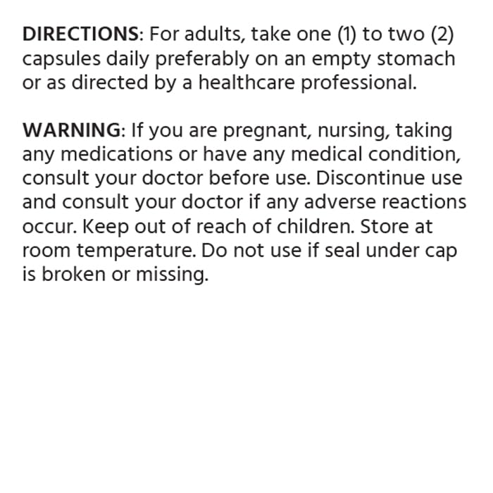 8 months supply packaging with dosage information
