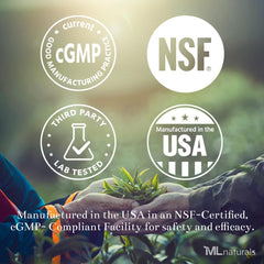 USA-made quality in NSF-Certified and cGMP-compliant facility