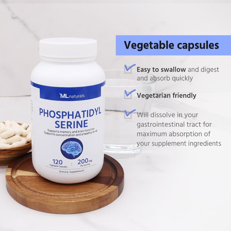 Non-GMO and gluten-free labeling for ML Naturals PS 200 mg