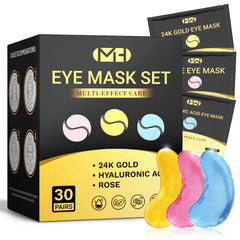 MLDWYH 24K Gold Eye Mask close-up, potential firmness for delicate eye area