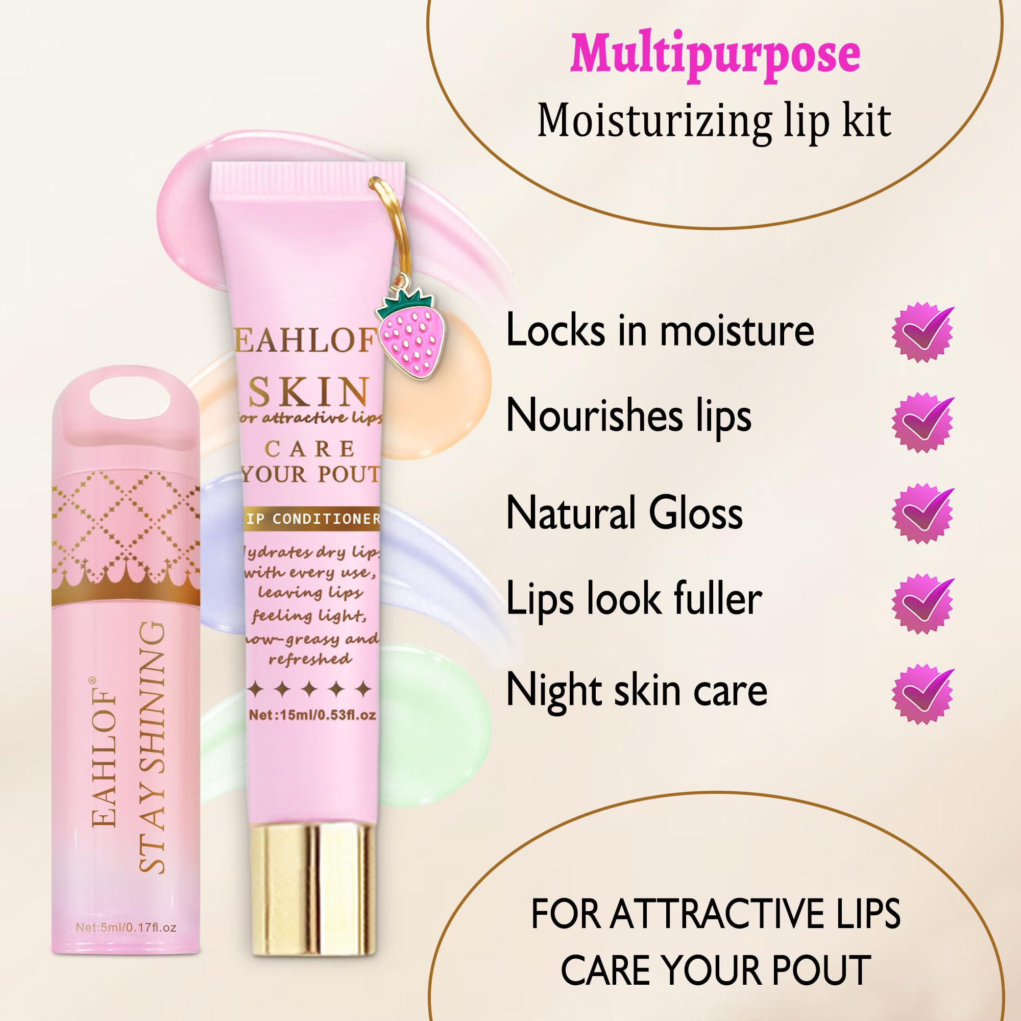 MLIIIILO Bad B*tch Energy Lip Balm-Gloss texture showing smooth, non-sticky finish