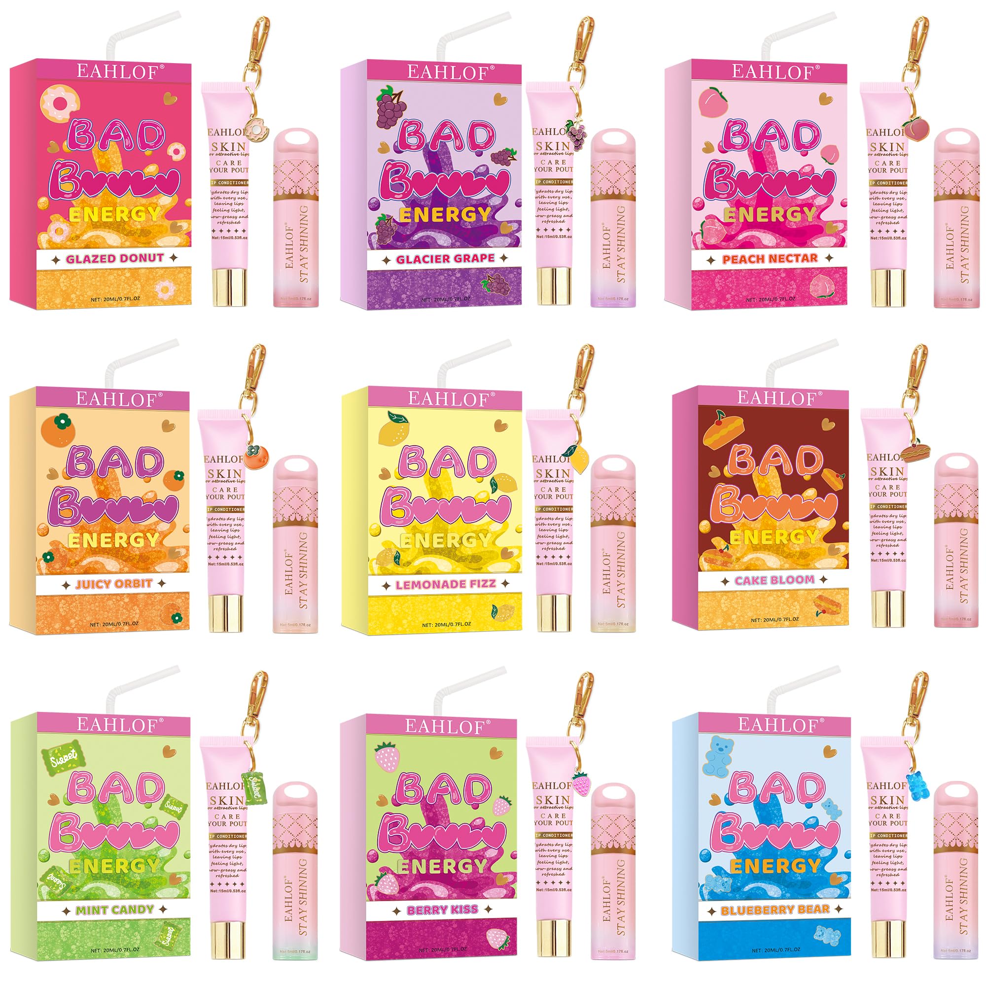 MLIIIILO Bad B*tch Energy Lip Duo packaging featuring two-piece lip care set