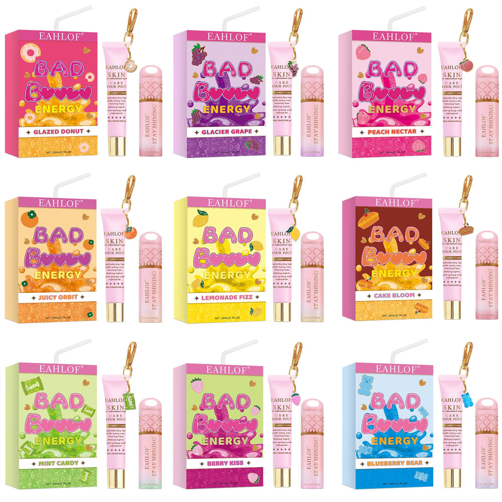 MLIIIILO Bad B*tch Energy Lip Duo packaging featuring two-piece lip care set