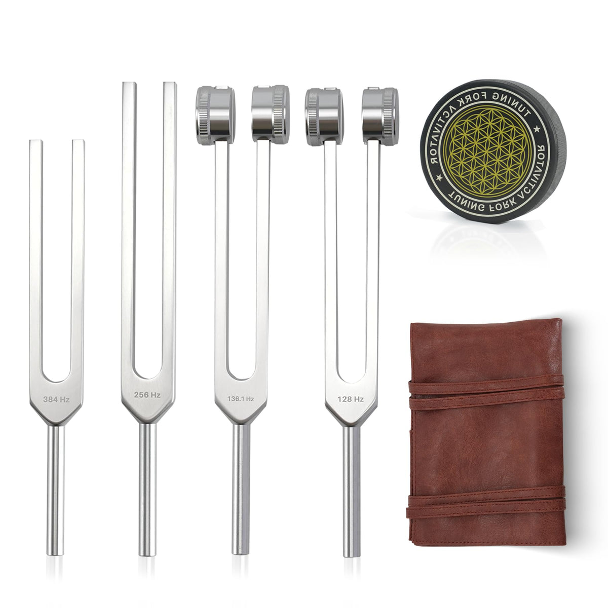 mllusxg tuning forks 128hz set for chakra balance during meditation