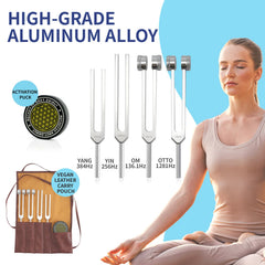 mllusxg tuning forks 256hz set promotes deeper relaxation and energy flow