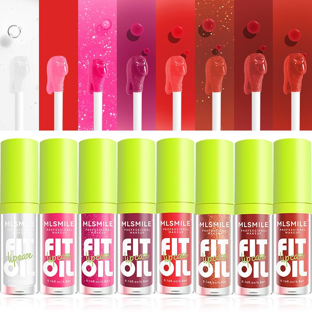 MLSMILE lip oil delivers long-lasting moisture with a non-sticky feel.