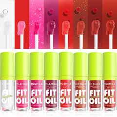 MLSMILE lip oil delivers long-lasting moisture with a non-sticky feel.