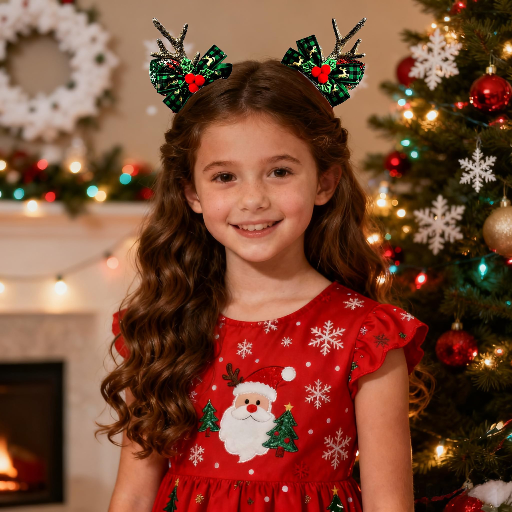 MMBALLON gold antler hair clip, perfect gift idea for the holidays.