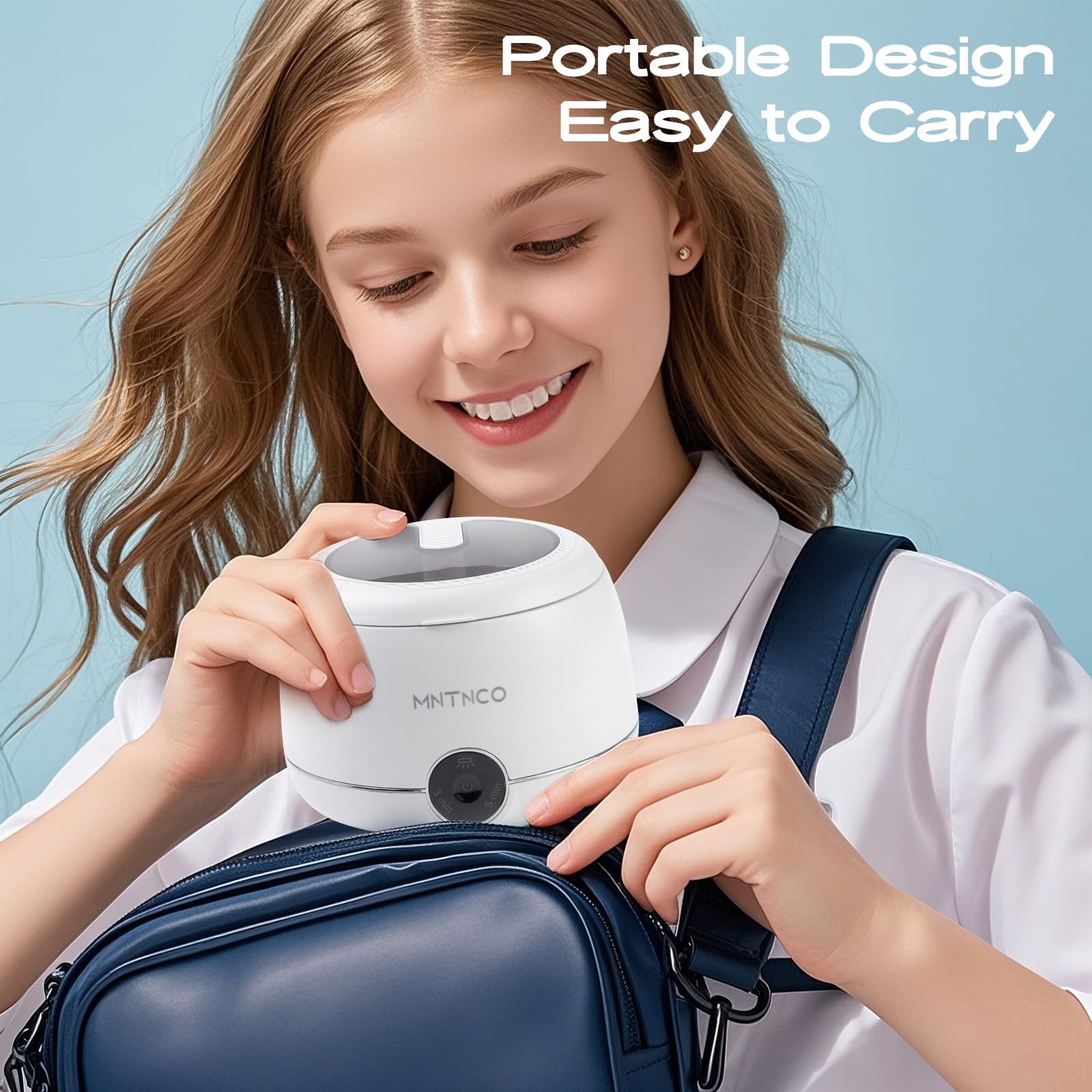 Elegant white finish, gift-ready design