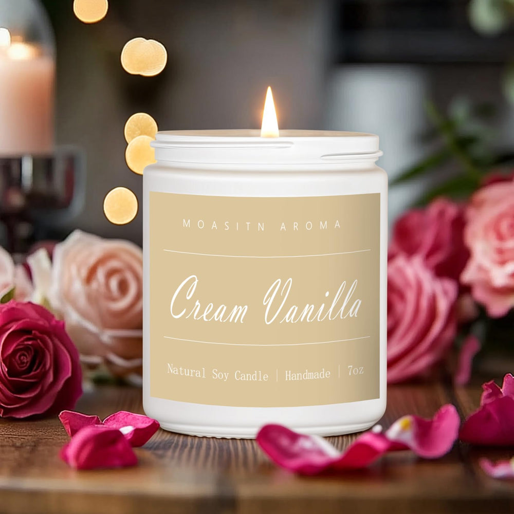 Hand-poured soy wax candle by MOASITN