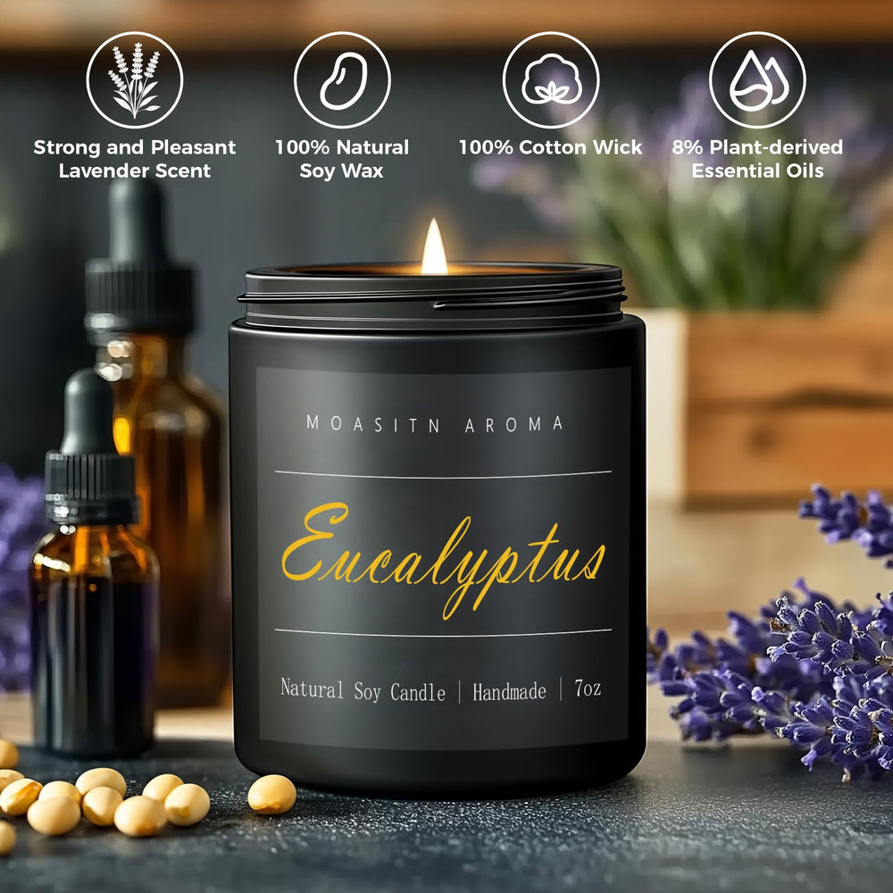 Close-up of eucalyptus mint basil fragrance notes