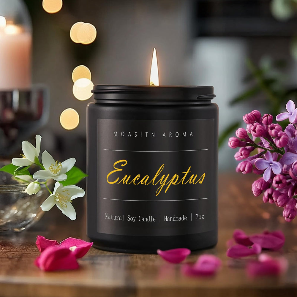 Long burn soy wax candle with clean burn