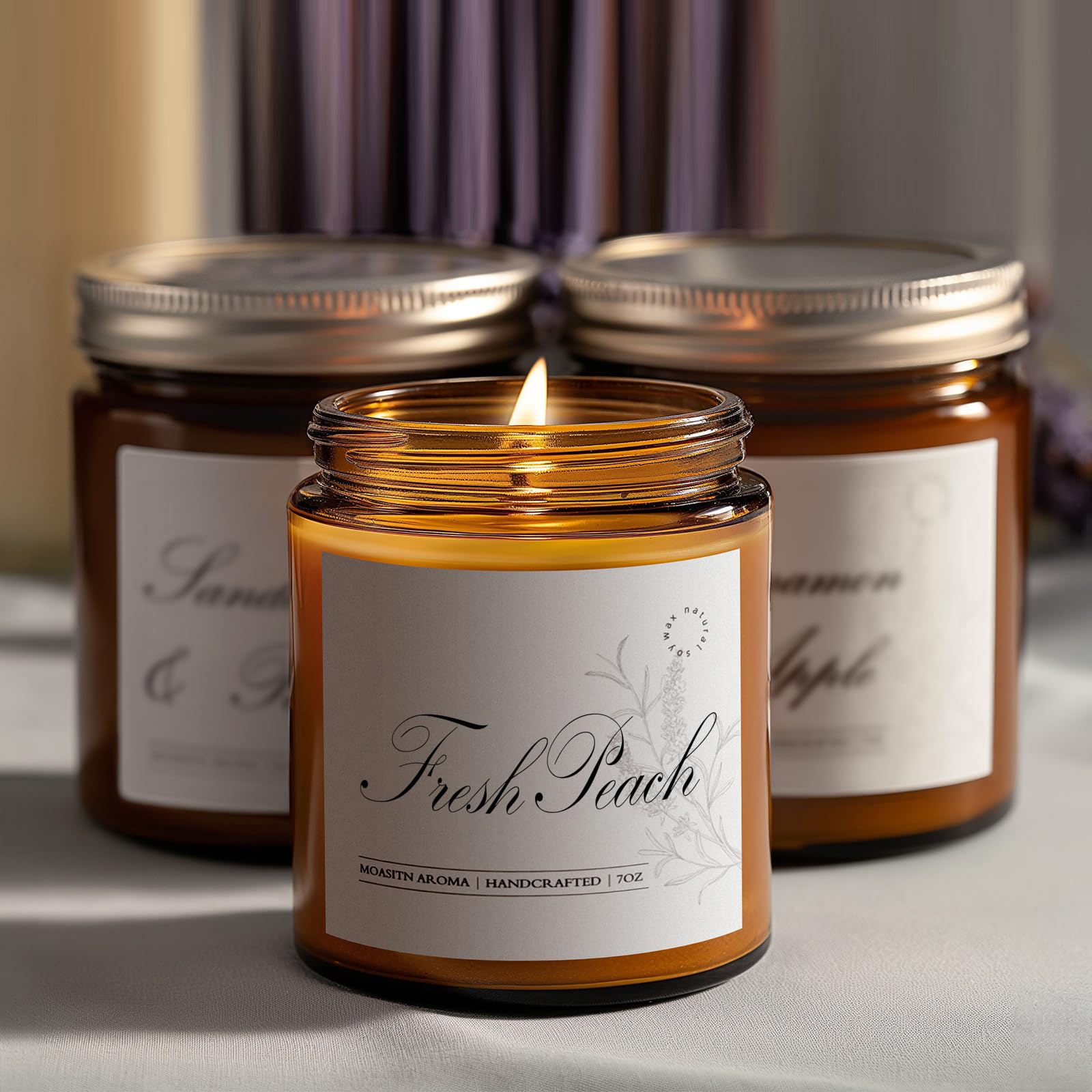 Label highlights peach, orange and floral aroma notes