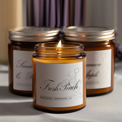 Label highlights peach, orange and floral aroma notes