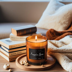 MOASITN Pumpkin Spice candle top view
