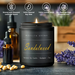 Close-up of sandalwood, cedar and cardamom fragrance notes