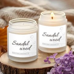 Gift-ready amber jar MOASITN candle packaging
