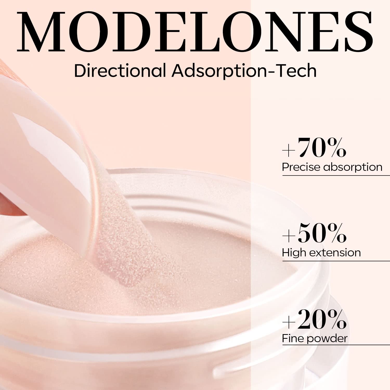 Modelones breathable formula dip powder suitable for daily wear