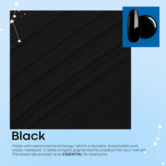 Modelones Black powder application swirl demonstrates smooth, natural-looking coverage.