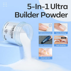 Modelones dip powder clear color packaging and tools for at-home manicure