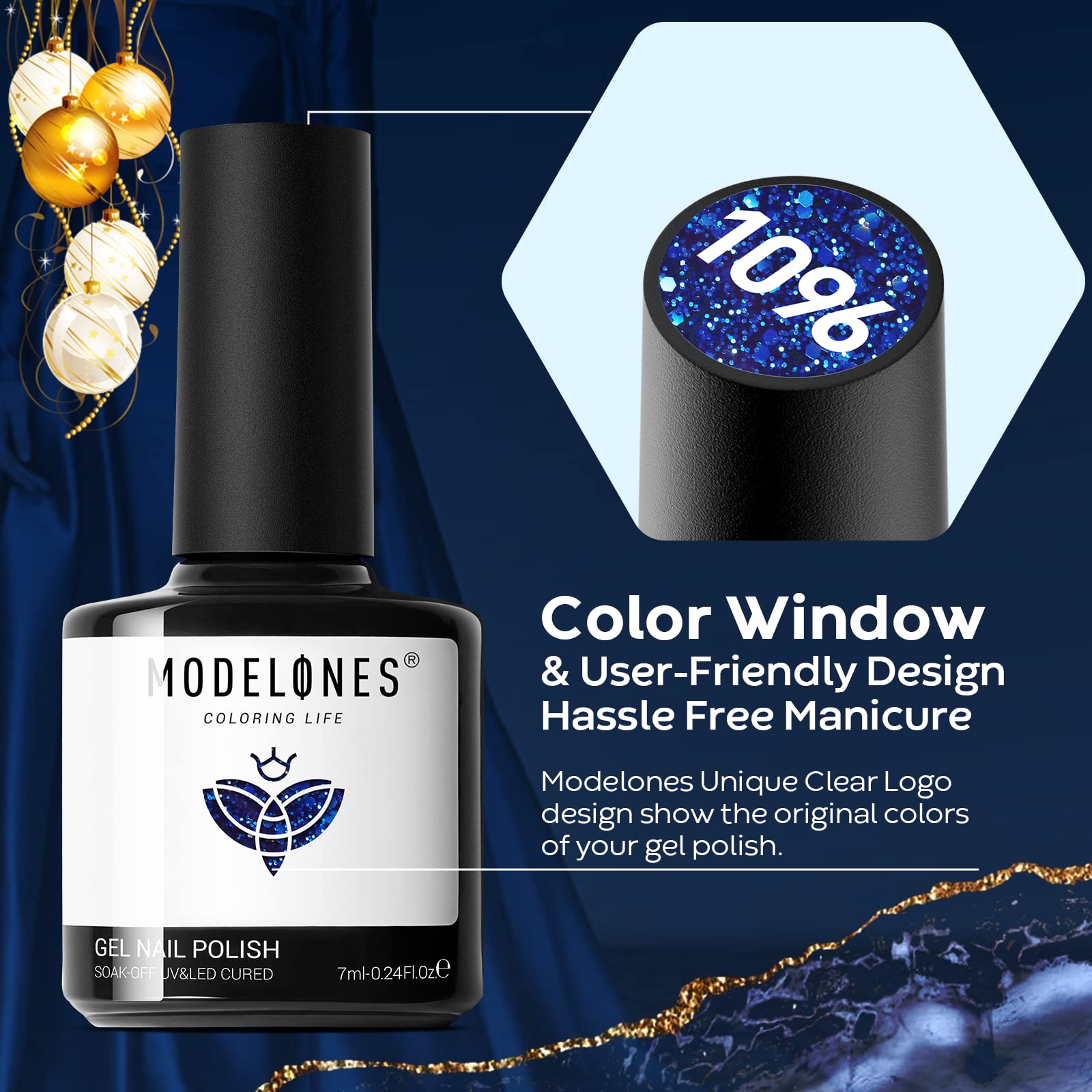 Modelones holiday gift set for women and girls who love nail art.
