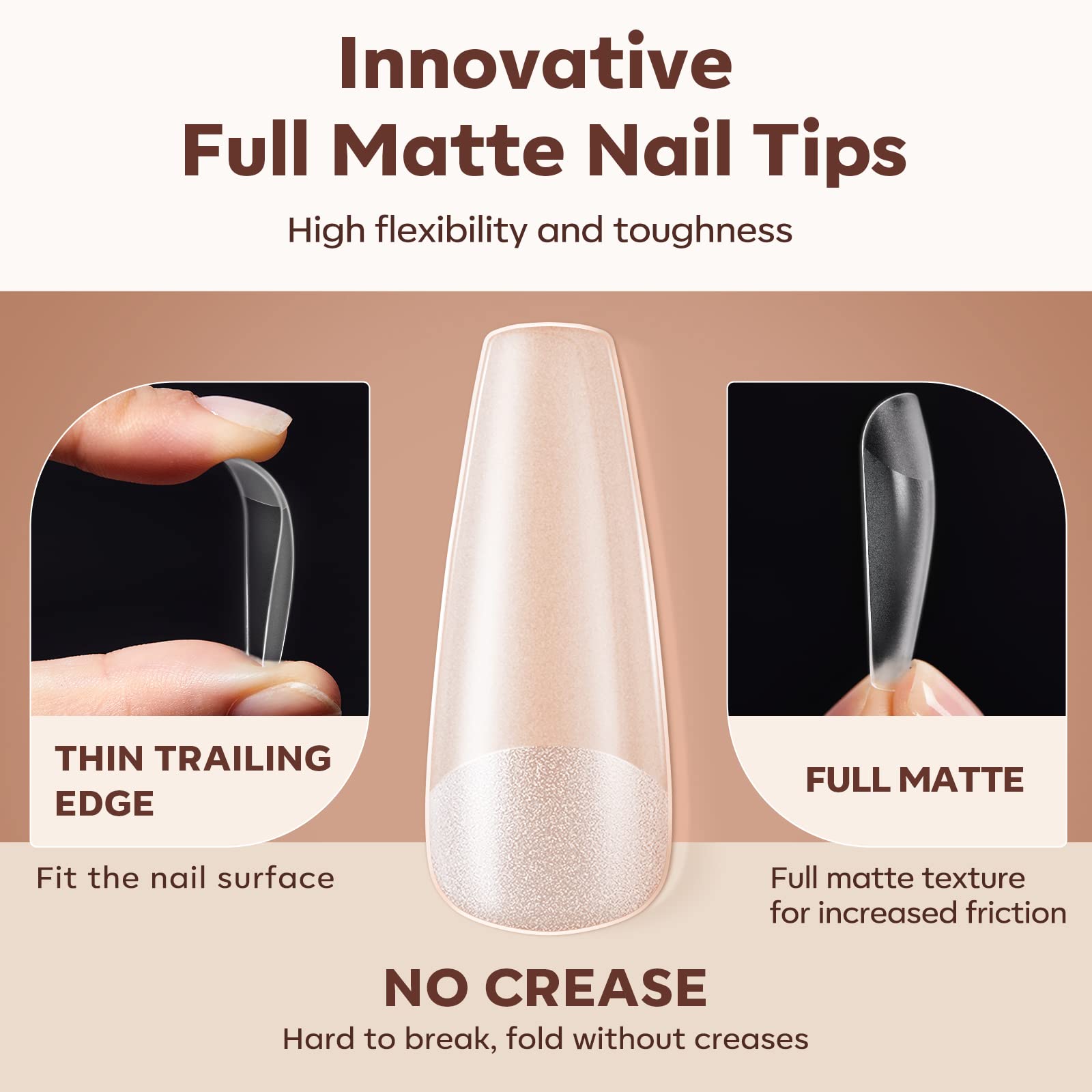 Modelones 500 piece nail tip set organized for easy access