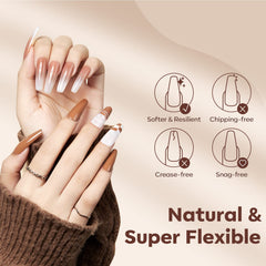 Modelones coffin tips suitable for multiple nail systems and looks