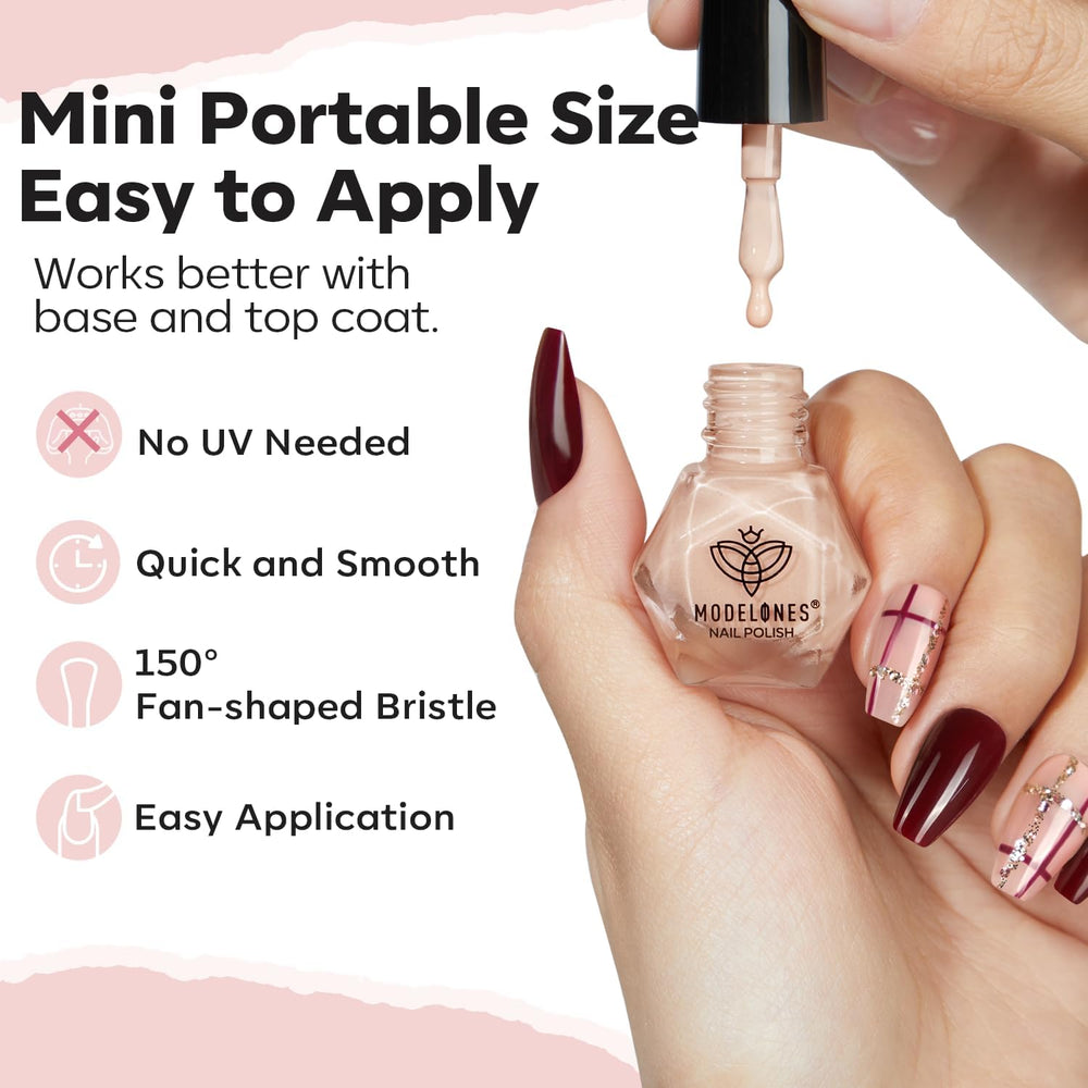 modelones toxin-free, low-odor formula for nails