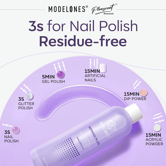 Pad coton imprégné dissolvant lavande facilite le nettoyage des ongles.
