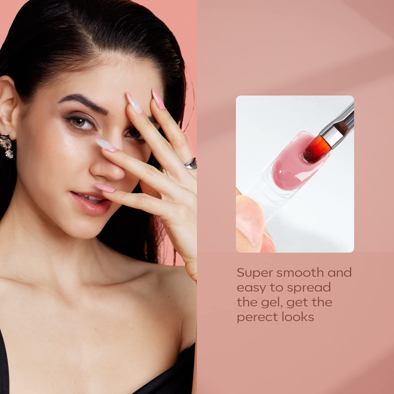 Modelones poly nail gel home salon setup illustrates DIY manicure flexibility.